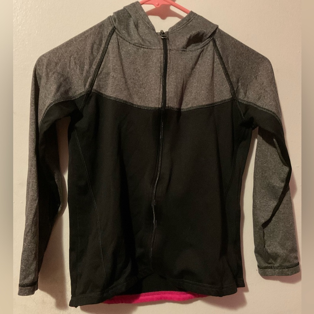 Layer 8 girls athletic Black and Gray Jacket size M